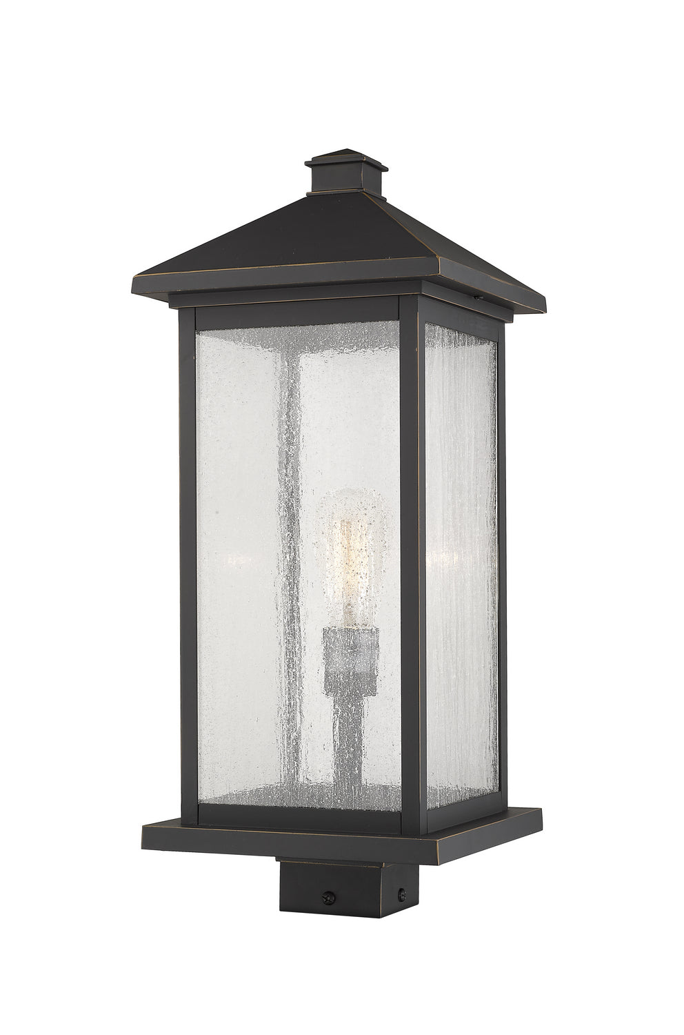 Z-Lite Canada - 531PHBXLS-ORB - One Light Outdoor Post Mount Fixture - Portland - Oil Rubbed Bronze