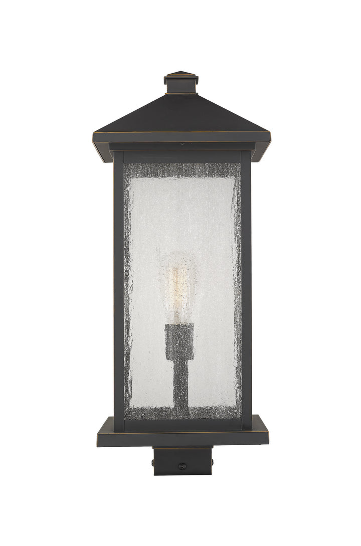 Portland One Light Outdoor Post Mount Fixture in Oil Rubbed Bronze - available from The Lighting Shoppe, trusted by Canadian homeowners