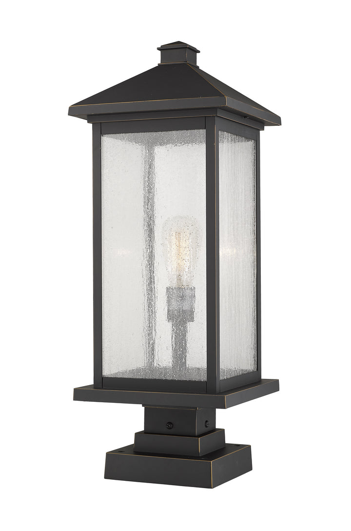 Z-Lite Canada - 531PHBXLS-SQPM-ORB - One Light Outdoor Pier Mounted Fixture - Portland - Oil Rubbed Bronze