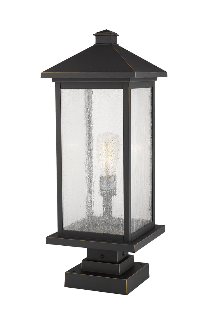 Z-Lite Canada - 531PHBXLS-SQPM-ORB - One Light Outdoor Pier Mounted Fixture - Portland - Oil Rubbed Bronze