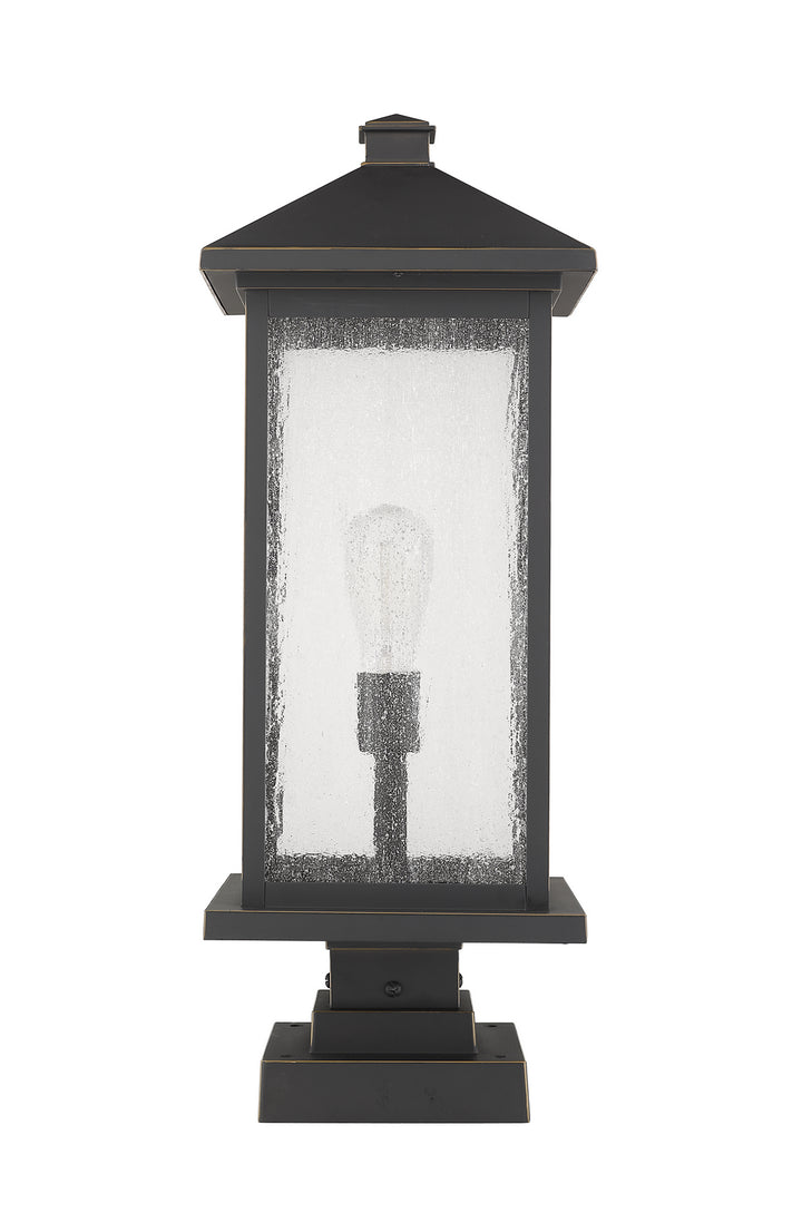 Z-Lite Canada - 531PHBXLS-SQPM-ORB - One Light Outdoor Pier Mounted Fixture - Portland - Oil Rubbed Bronze