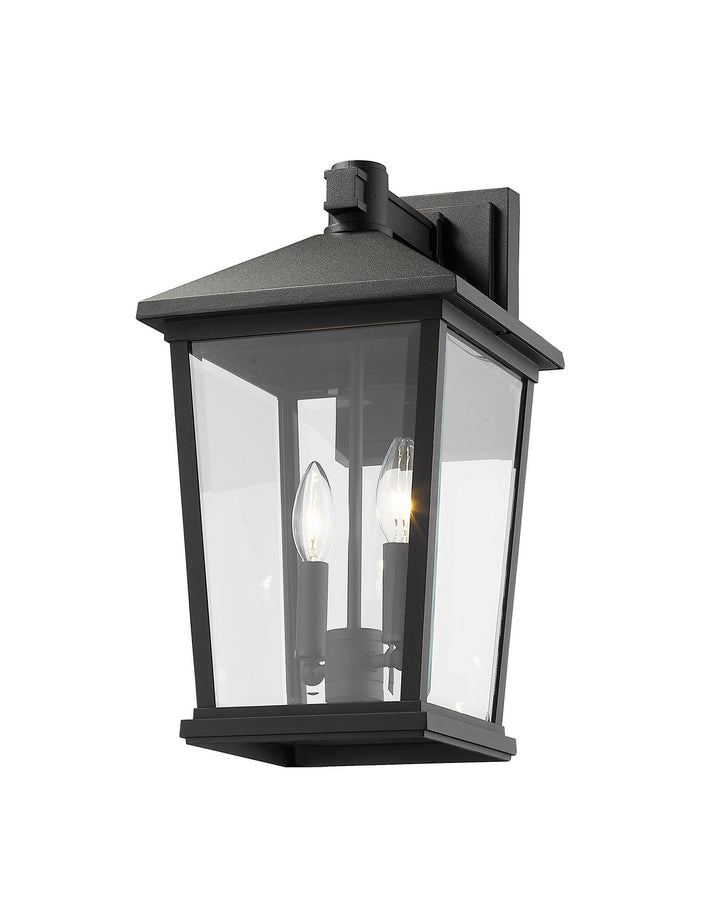 Z-Lite Canada - 568B-BK - Two Light Outdoor Wall Sconce - Beacon - Black