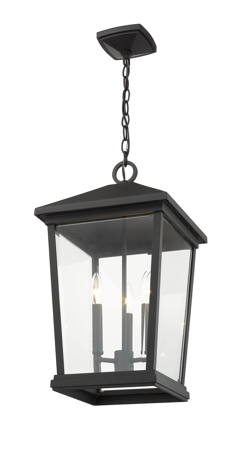 Z-Lite Canada - 568CHXL-BK - Three Light Outdoor Chain Mount Ceiling Fixture - Beacon - Black