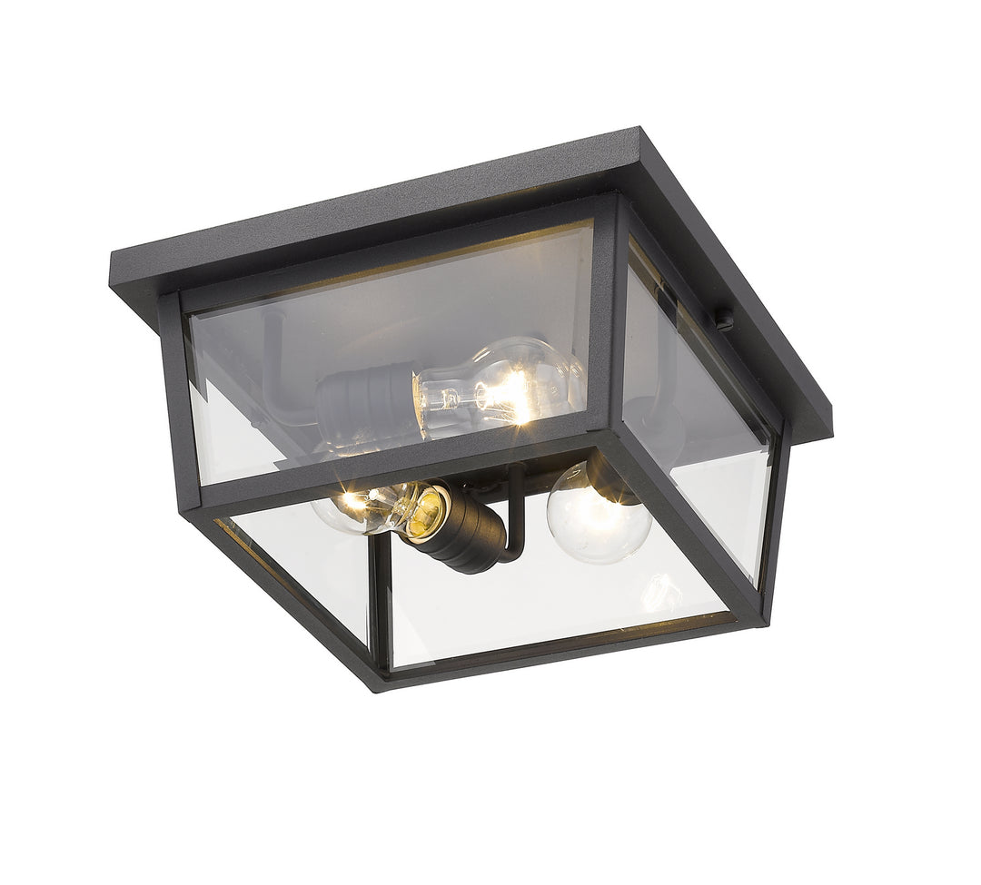 Z-Lite Canada - 568F-BK - Three Light Outdoor Flush Mount - Beacon - Black