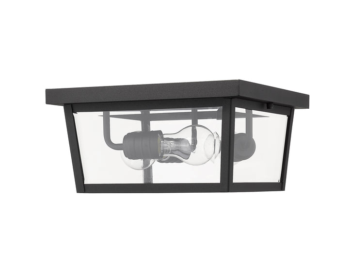Z-Lite Canada - 568F-BK - Three Light Outdoor Flush Mount - Beacon - Black