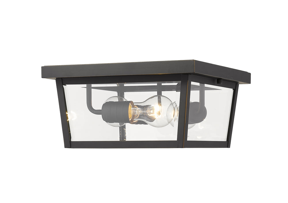 Z-Lite Canada - 568F-ORB - Three Light Outdoor Flush Mount - Beacon - Oil Rubbed Bronze