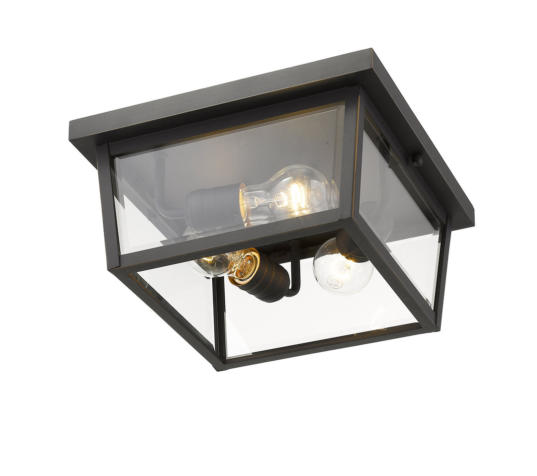 Z-Lite Canada - 568F-ORB - Three Light Outdoor Flush Mount - Beacon - Oil Rubbed Bronze