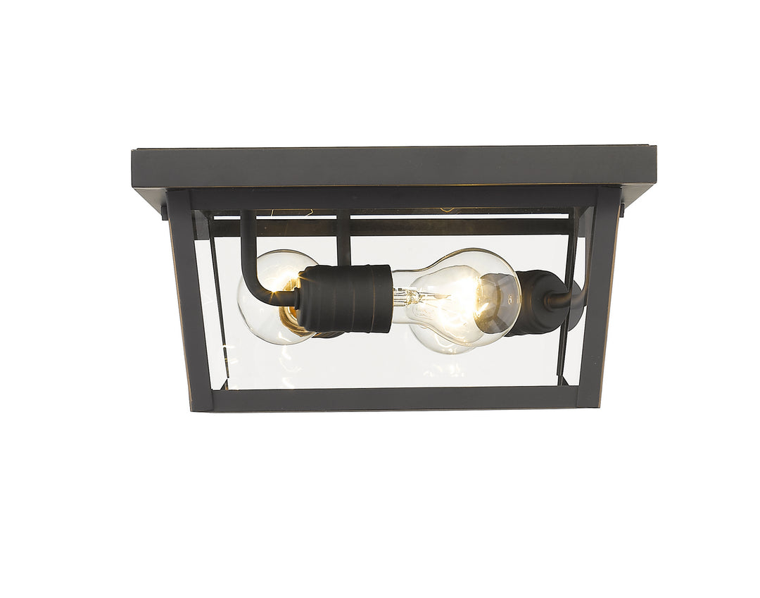 Z-Lite Canada - 568F-ORB - Three Light Outdoor Flush Mount - Beacon - Oil Rubbed Bronze