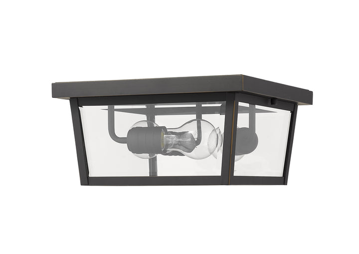 Z-Lite Canada - 568F-ORB - Three Light Outdoor Flush Mount - Beacon - Oil Rubbed Bronze