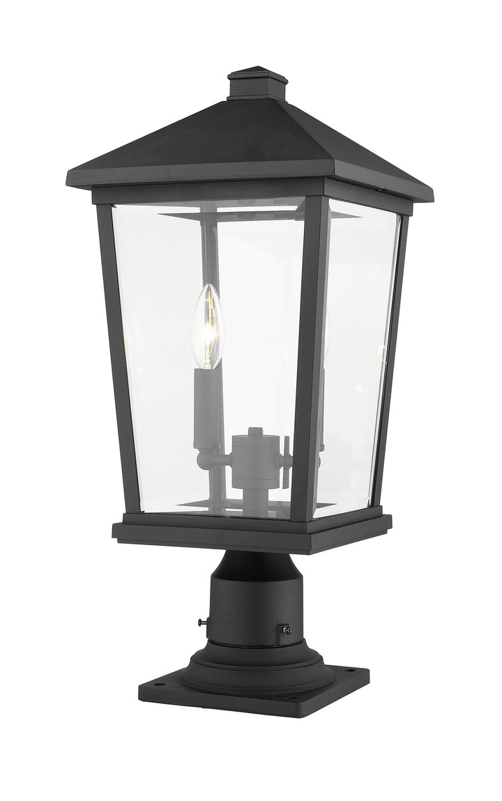 Z-Lite Canada - 568PHBR-533PM-BK - Two Light Outdoor Pier Mounted Fixture - Beacon - Black