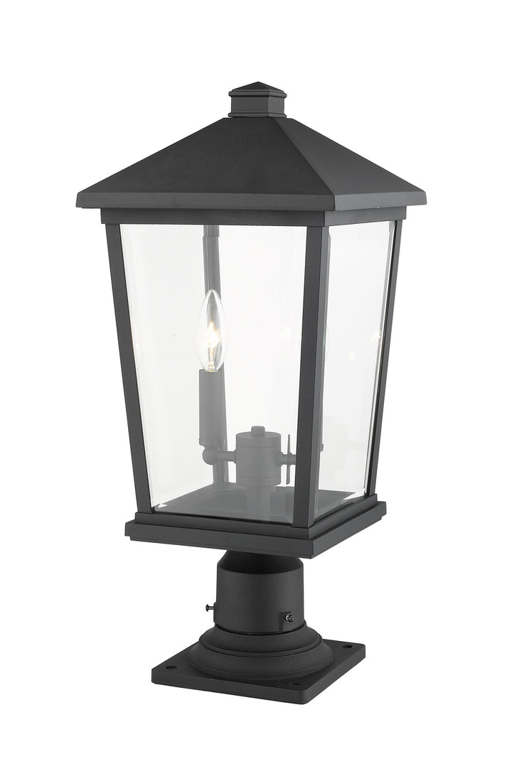 Z-Lite Canada - 568PHBR-533PM-BK - Two Light Outdoor Pier Mounted Fixture - Beacon - Black