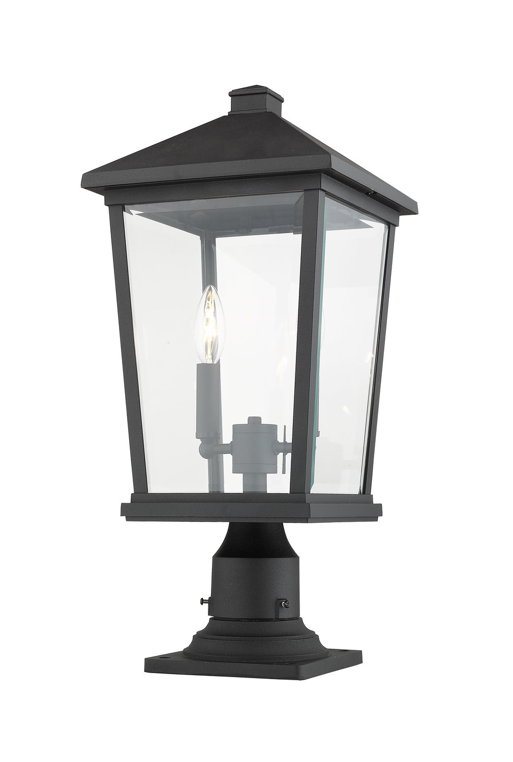 Z-Lite Canada - 568PHBR-533PM-BK - Two Light Outdoor Pier Mounted Fixture - Beacon - Black