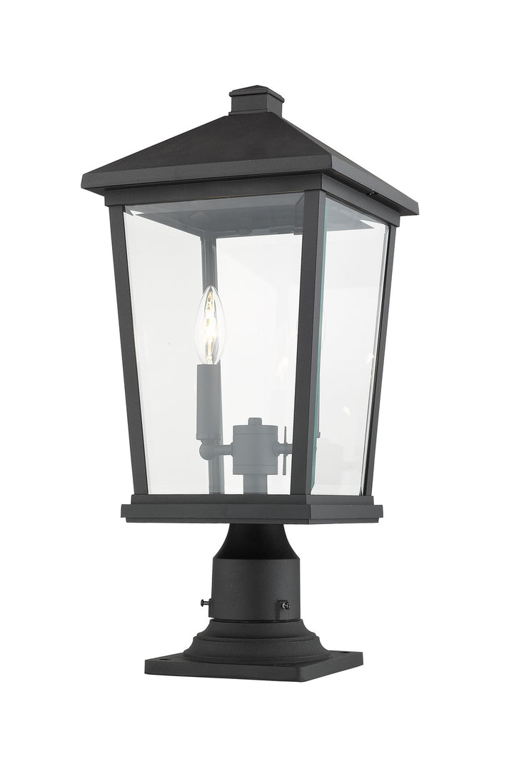 Z-Lite Canada - 568PHBR-533PM-BK - Two Light Outdoor Pier Mounted Fixture - Beacon - Black