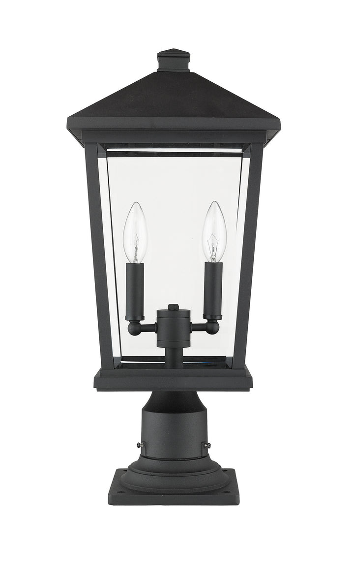 Z-Lite Canada - 568PHBR-533PM-BK - Two Light Outdoor Pier Mounted Fixture - Beacon - Black