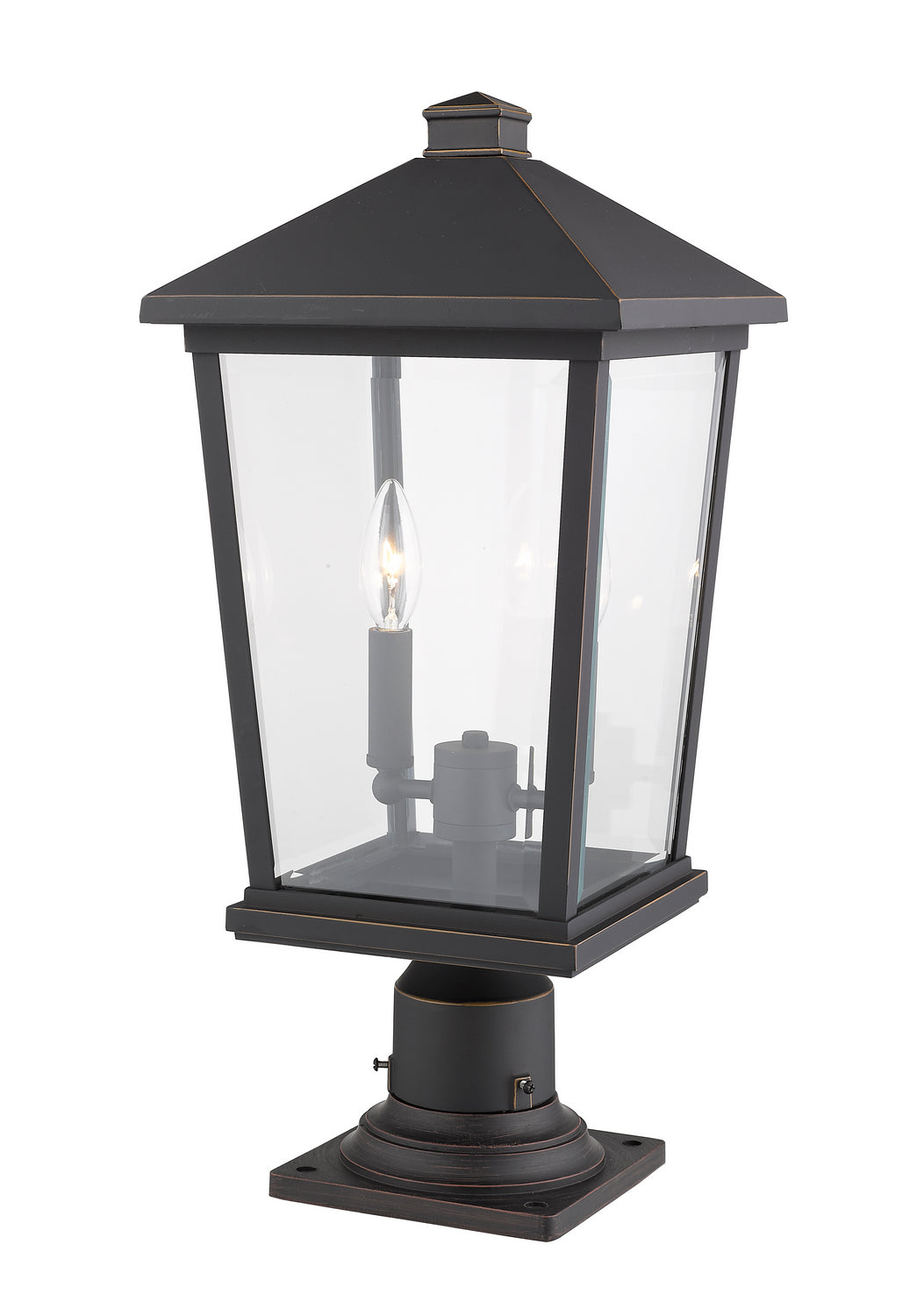 Z-Lite Canada - 568PHBR-533PM-ORB - Two Light Outdoor Pier Mounted Fixture - Beacon - Oil Rubbed Bronze