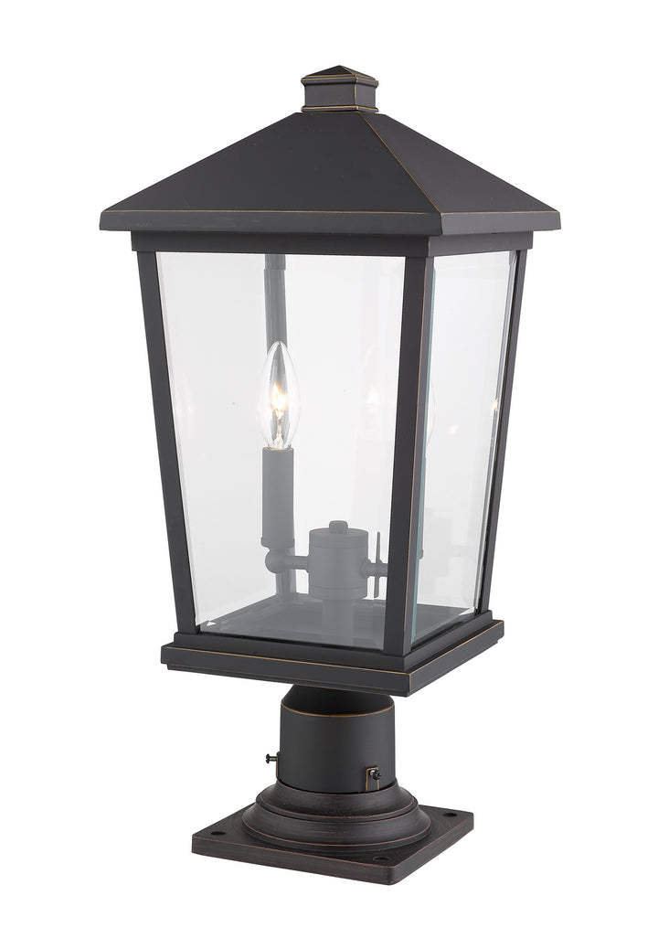 Z-Lite Canada - 568PHBR-533PM-ORB - Two Light Outdoor Pier Mounted Fixture - Beacon - Oil Rubbed Bronze