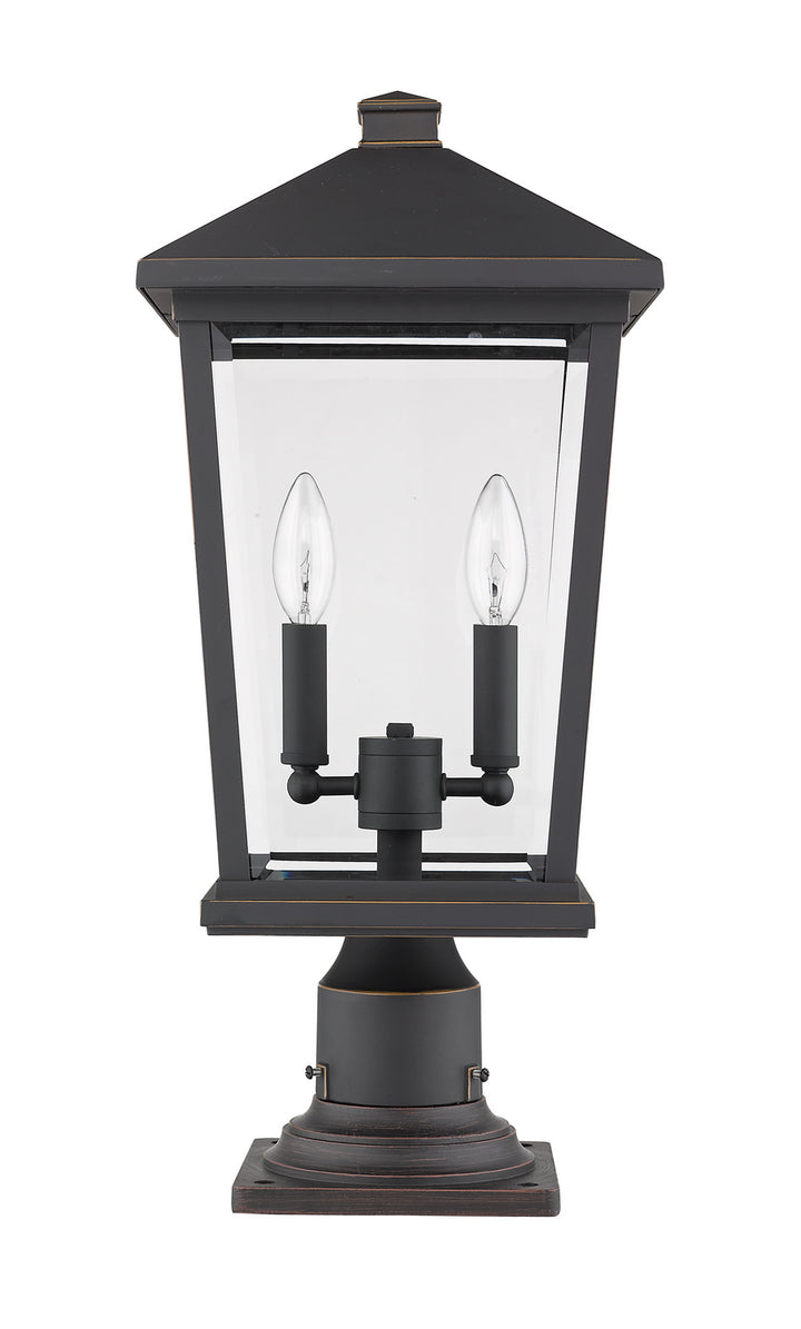 Z-Lite Canada - 568PHBR-533PM-ORB - Two Light Outdoor Pier Mounted Fixture - Beacon - Oil Rubbed Bronze