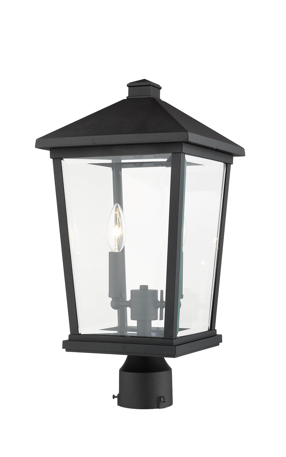 Z-Lite Canada - 568PHBR-BK - Two Light Outdoor Post Mount Fixture - Beacon - Black