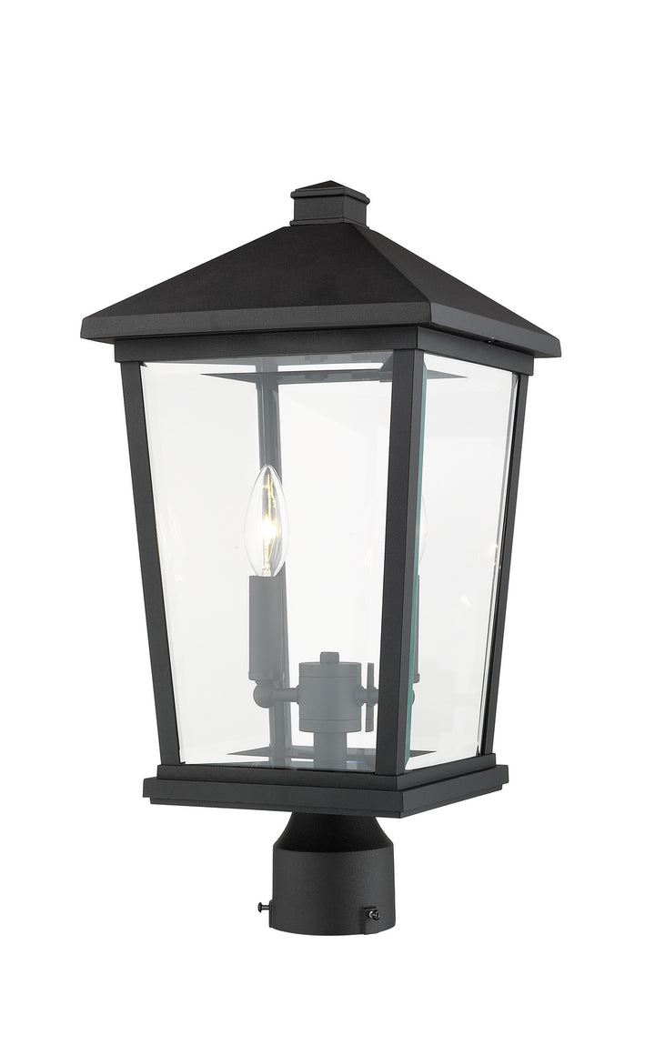 Z-Lite Canada - 568PHBR-BK - Two Light Outdoor Post Mount Fixture - Beacon - Black