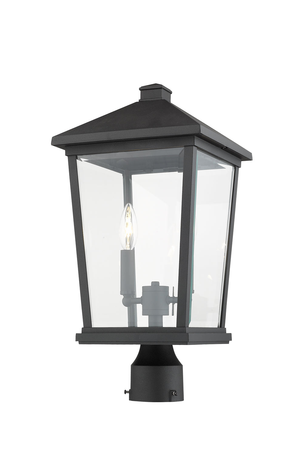 Z-Lite Canada - 568PHBR-BK - Two Light Outdoor Post Mount Fixture - Beacon - Black