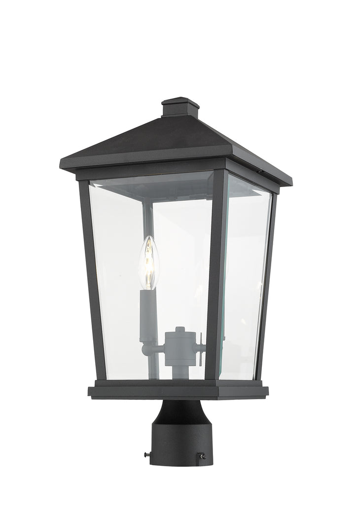 Z-Lite Canada - 568PHBR-BK - Two Light Outdoor Post Mount Fixture - Beacon - Black