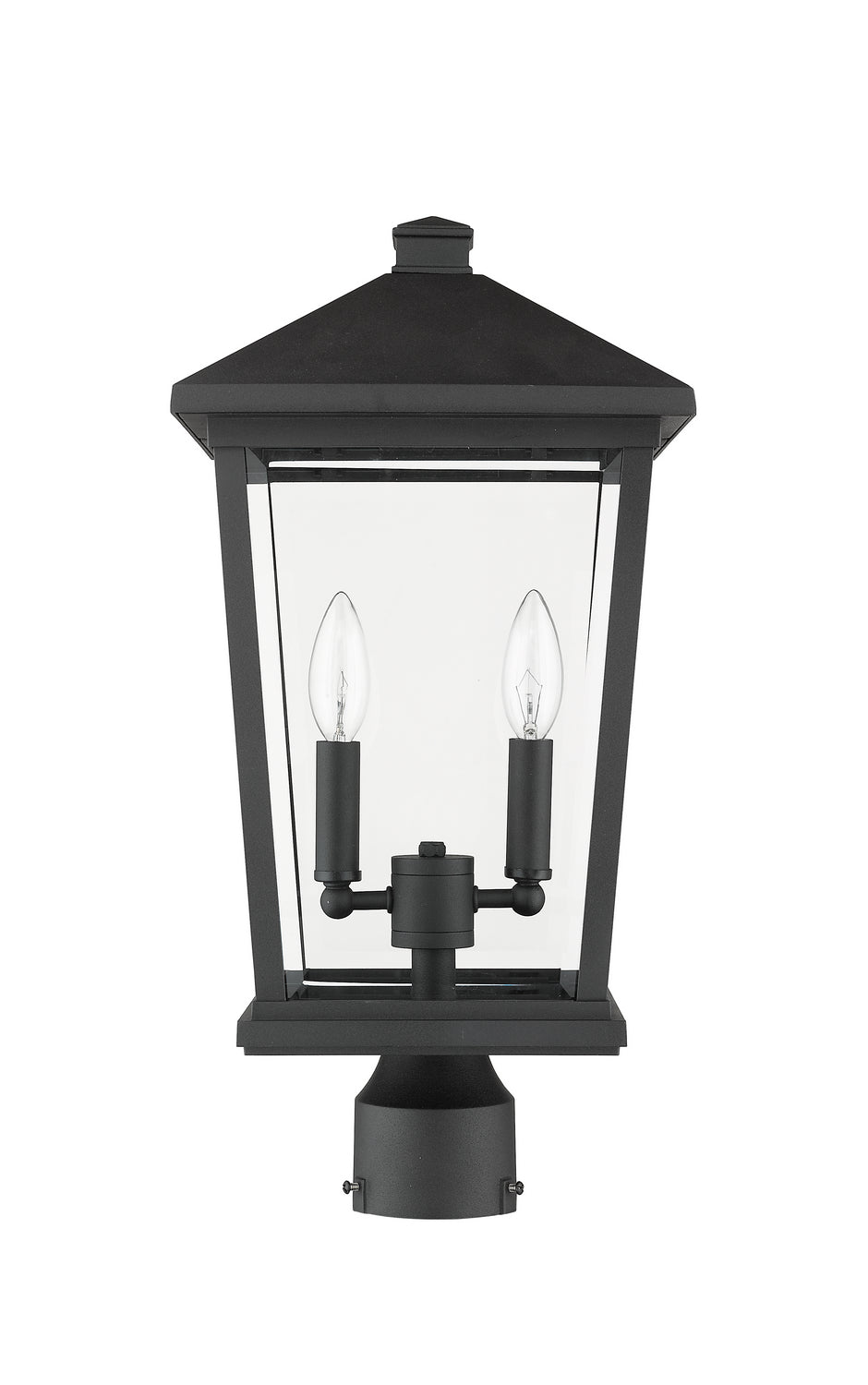 Z-Lite Canada - 568PHBR-BK - Two Light Outdoor Post Mount Fixture - Beacon - Black
