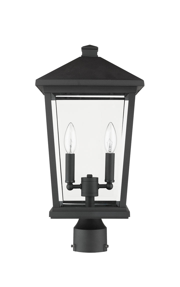 Z-Lite Canada - 568PHBR-BK - Two Light Outdoor Post Mount Fixture - Beacon - Black