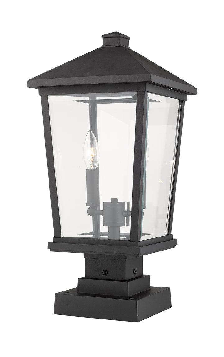 Z-Lite Canada - 568PHBS-SQPM-BK - Two Light Outdoor Pier Mounted Fixture - Beacon - Black