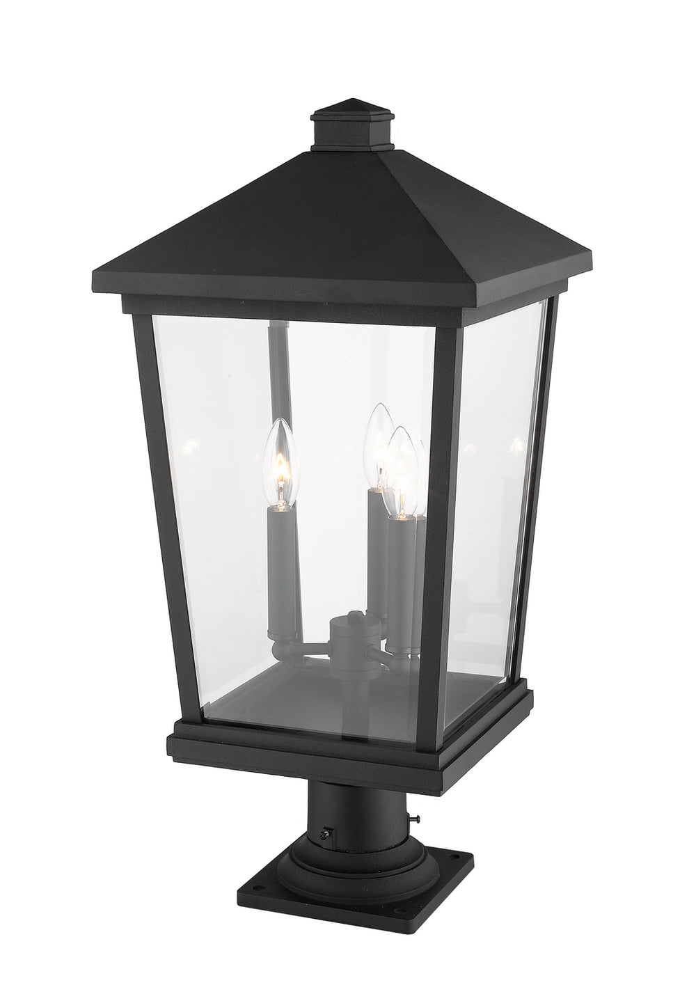 Z-Lite Canada - 568PHXLR-533PM-BK - Three Light Outdoor Pier Mounted Fixture - Beacon - Black