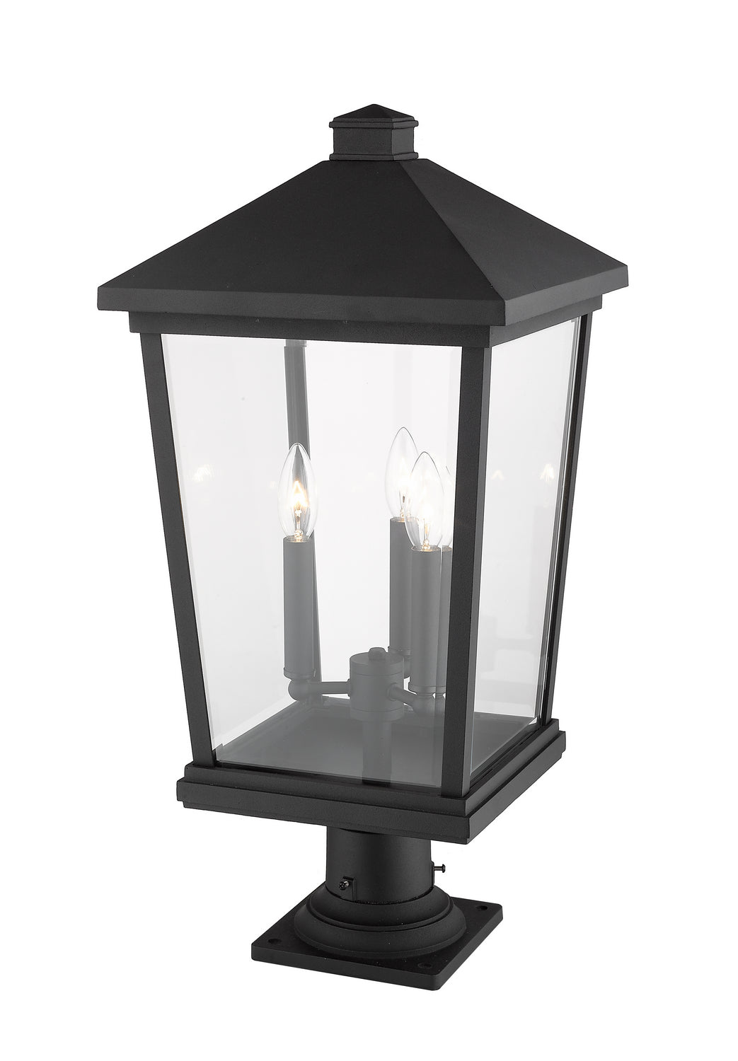 Z-Lite Canada - 568PHXLR-533PM-BK - Three Light Outdoor Pier Mounted Fixture - Beacon - Black