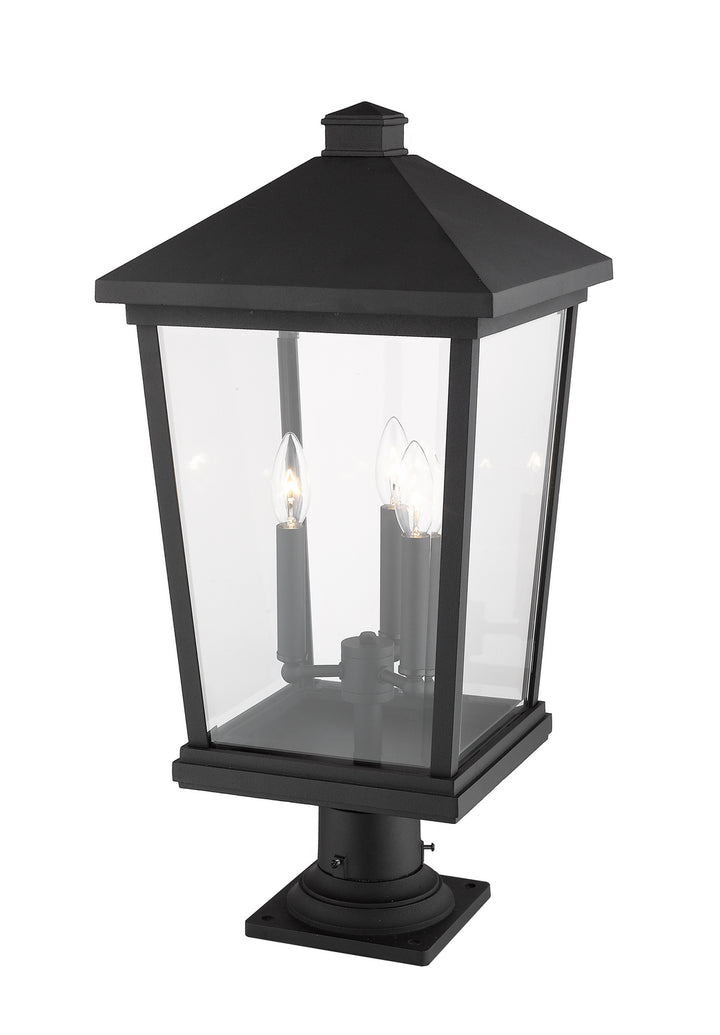 Z-Lite Canada - 568PHXLR-533PM-BK - Three Light Outdoor Pier Mounted Fixture - Beacon - Black