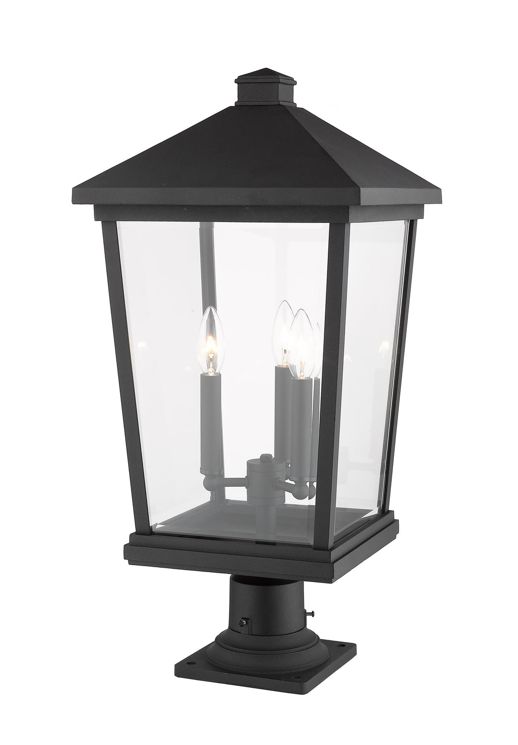 Z-Lite Canada - 568PHXLR-533PM-BK - Three Light Outdoor Pier Mounted Fixture - Beacon - Black