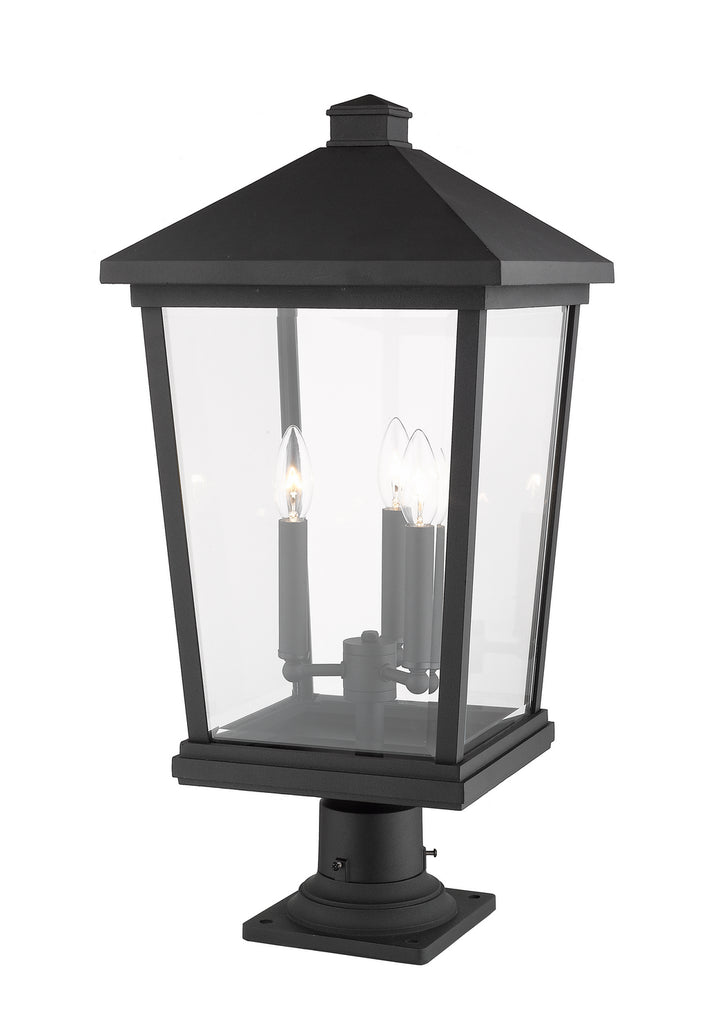 Z-Lite Canada - 568PHXLR-533PM-BK - Three Light Outdoor Pier Mounted Fixture - Beacon - Black