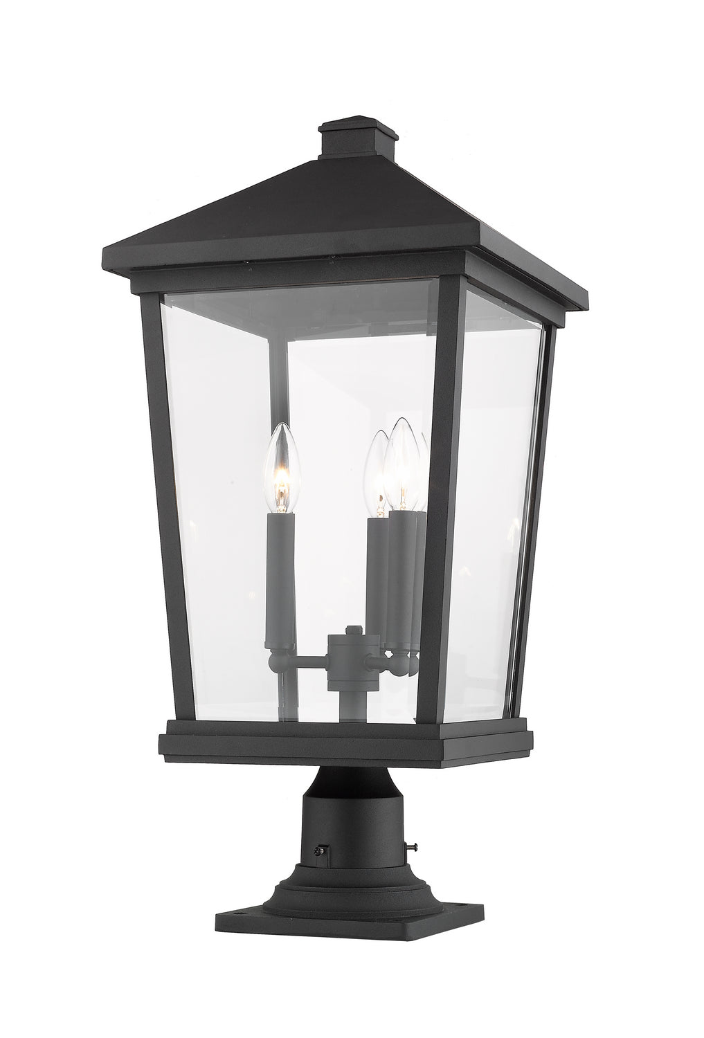 Z-Lite Canada - 568PHXLR-533PM-BK - Three Light Outdoor Pier Mounted Fixture - Beacon - Black