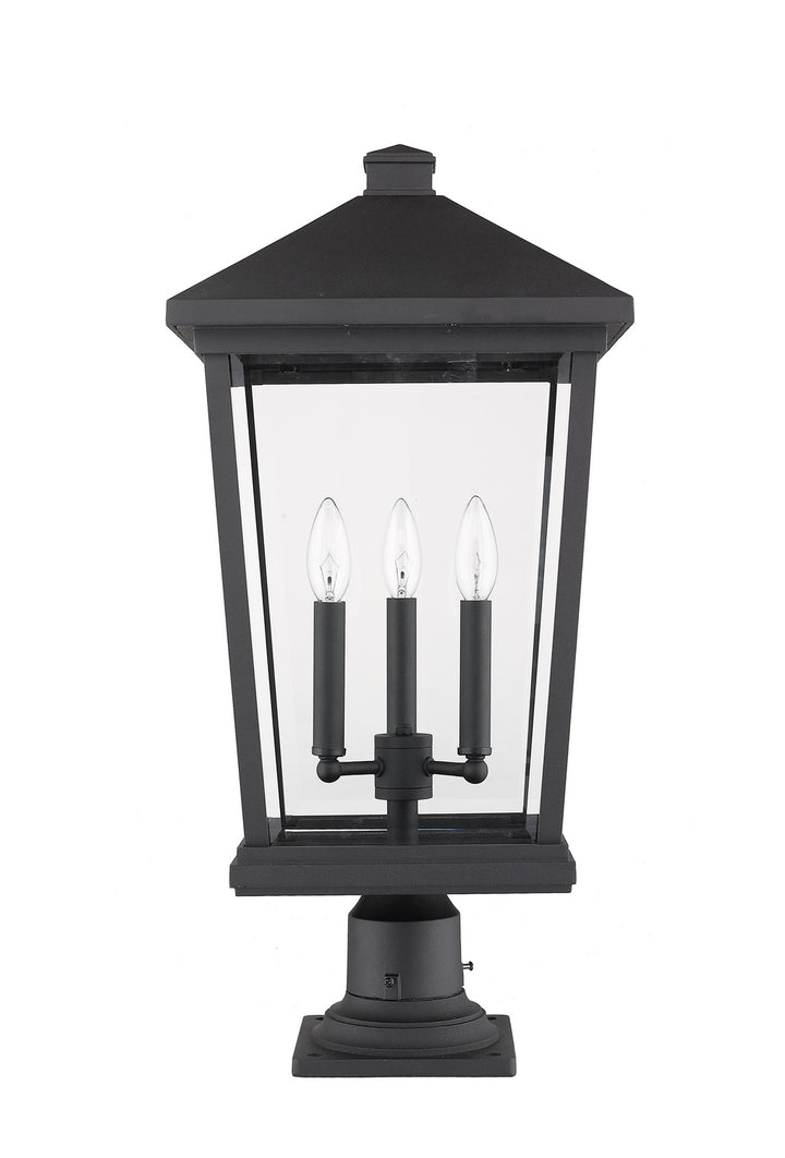 Z-Lite Canada - 568PHXLR-533PM-BK - Three Light Outdoor Pier Mounted Fixture - Beacon - Black