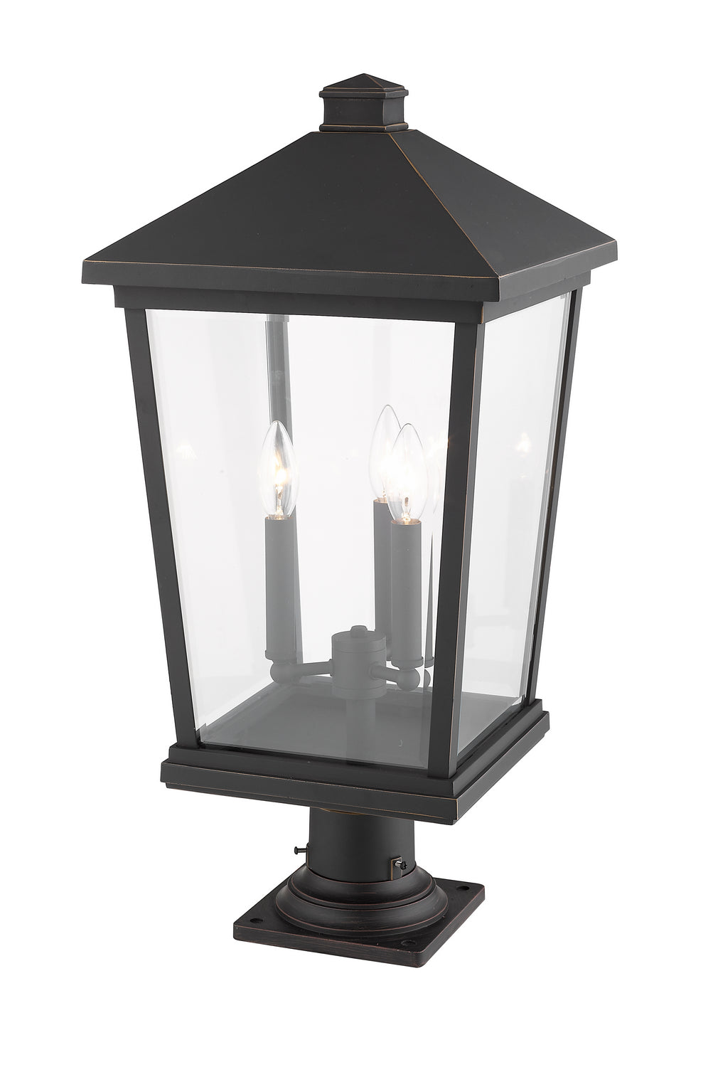 Z-Lite Canada - 568PHXLR-533PM-ORB - Three Light Outdoor Pier Mounted Fixture - Beacon - Oil Rubbed Bronze