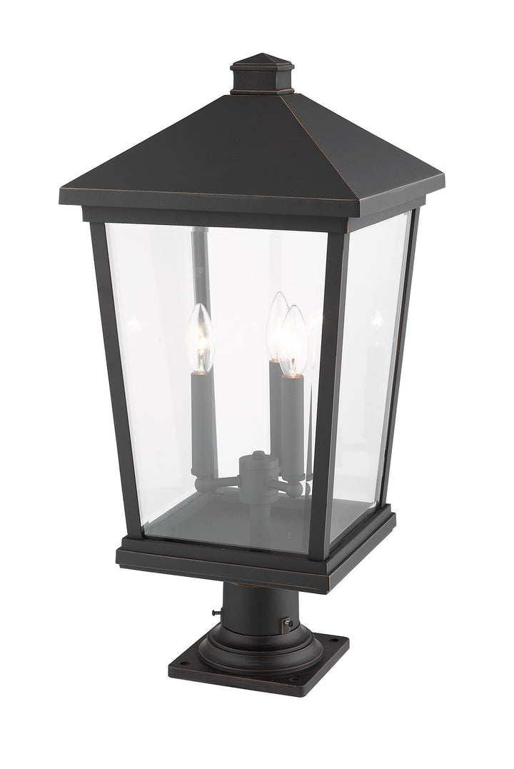 Z-Lite Canada - 568PHXLR-533PM-ORB - Three Light Outdoor Pier Mounted Fixture - Beacon - Oil Rubbed Bronze
