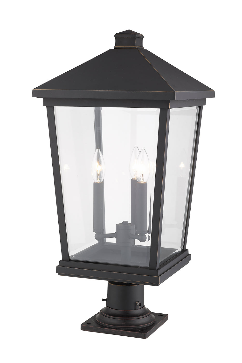 Z-Lite Canada - 568PHXLR-533PM-ORB - Three Light Outdoor Pier Mounted Fixture - Beacon - Oil Rubbed Bronze