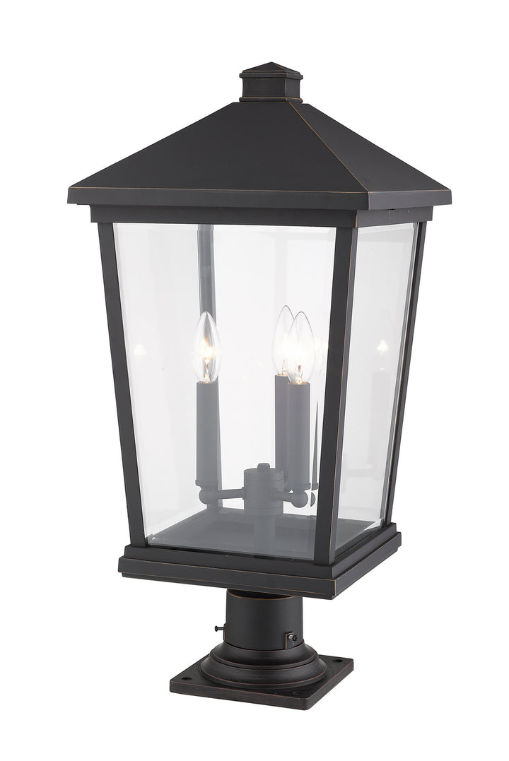 Z-Lite Canada - 568PHXLR-533PM-ORB - Three Light Outdoor Pier Mounted Fixture - Beacon - Oil Rubbed Bronze