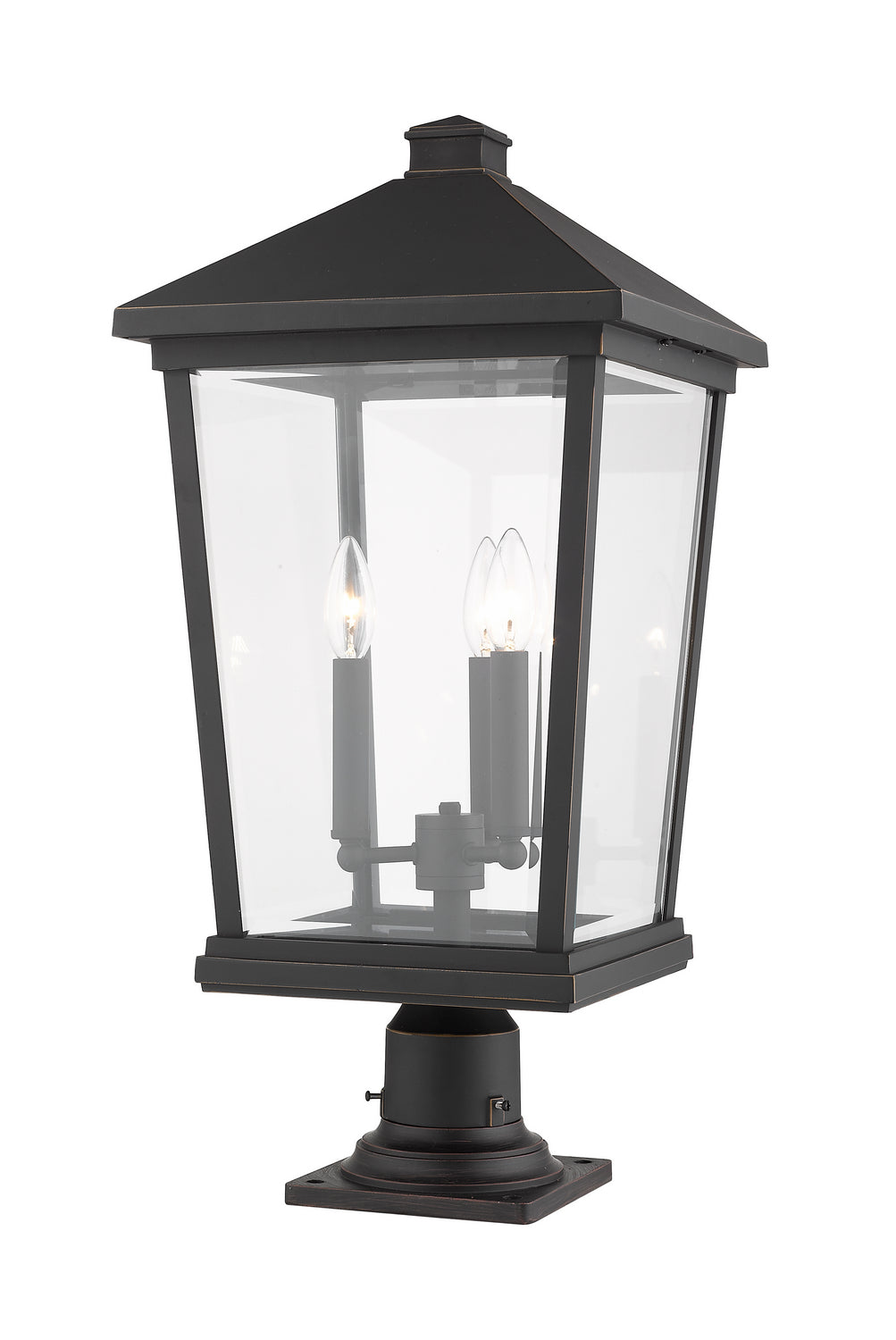 Z-Lite Canada - 568PHXLR-533PM-ORB - Three Light Outdoor Pier Mounted Fixture - Beacon - Oil Rubbed Bronze