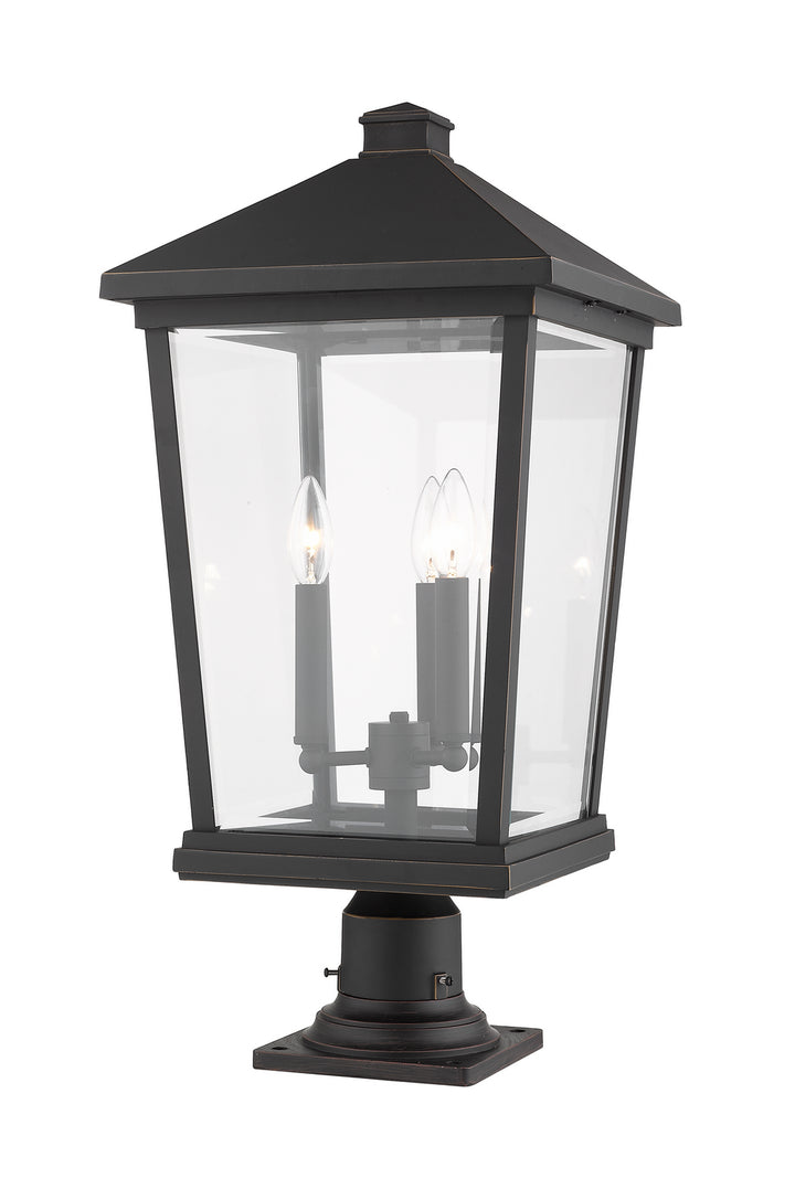 Z-Lite Canada - 568PHXLR-533PM-ORB - Three Light Outdoor Pier Mounted Fixture - Beacon - Oil Rubbed Bronze