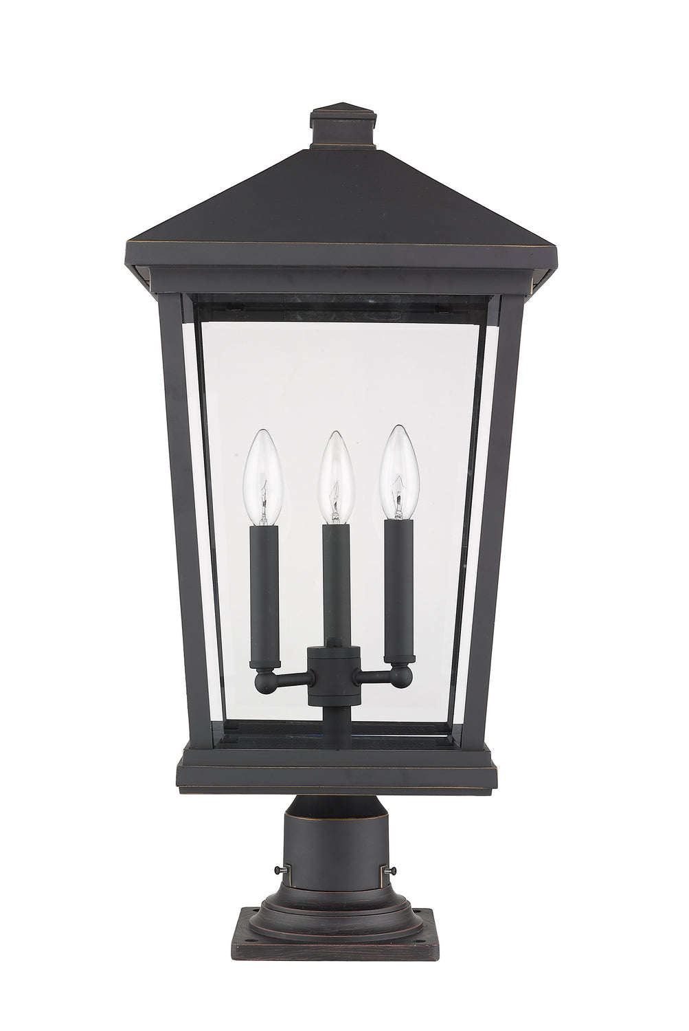 Z-Lite Canada - 568PHXLR-533PM-ORB - Three Light Outdoor Pier Mounted Fixture - Beacon - Oil Rubbed Bronze