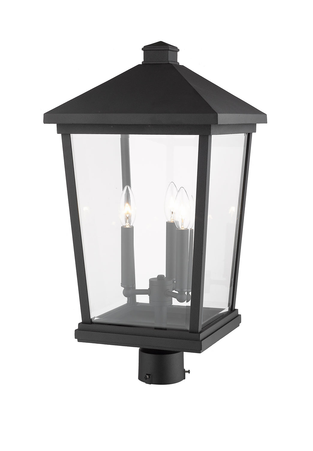 Z-Lite Canada - 568PHXLR-BK - Three Light Outdoor Post Mount Fixture - Beacon - Black