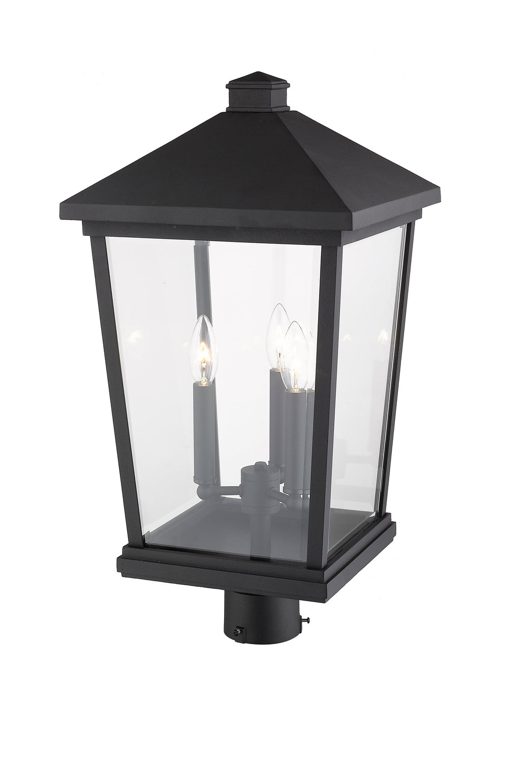 Z-Lite Canada - 568PHXLR-BK - Three Light Outdoor Post Mount Fixture - Beacon - Black