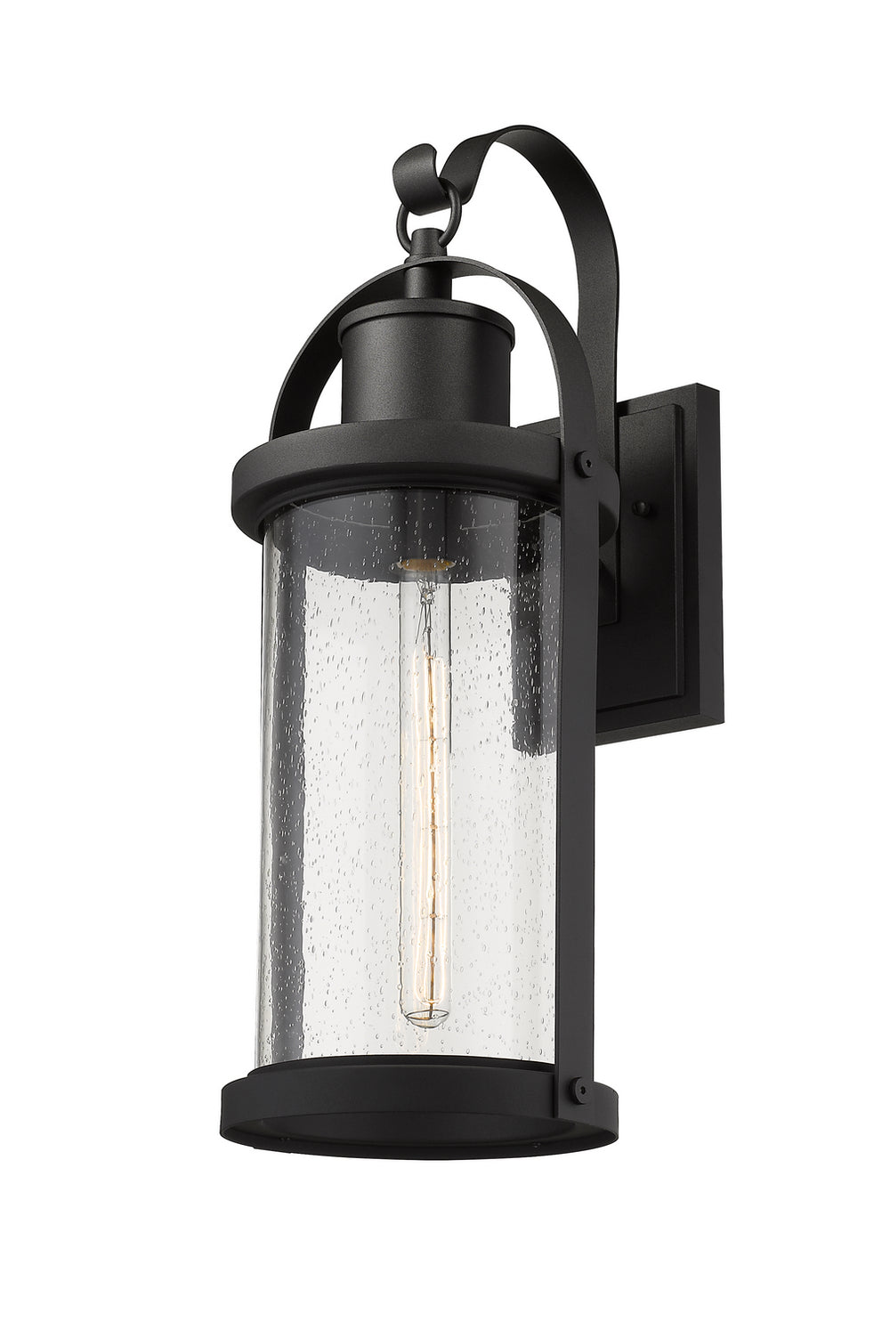 Z-Lite Canada - 569B-BK - One Light Outdoor Wall Light - Roundhouse - Black