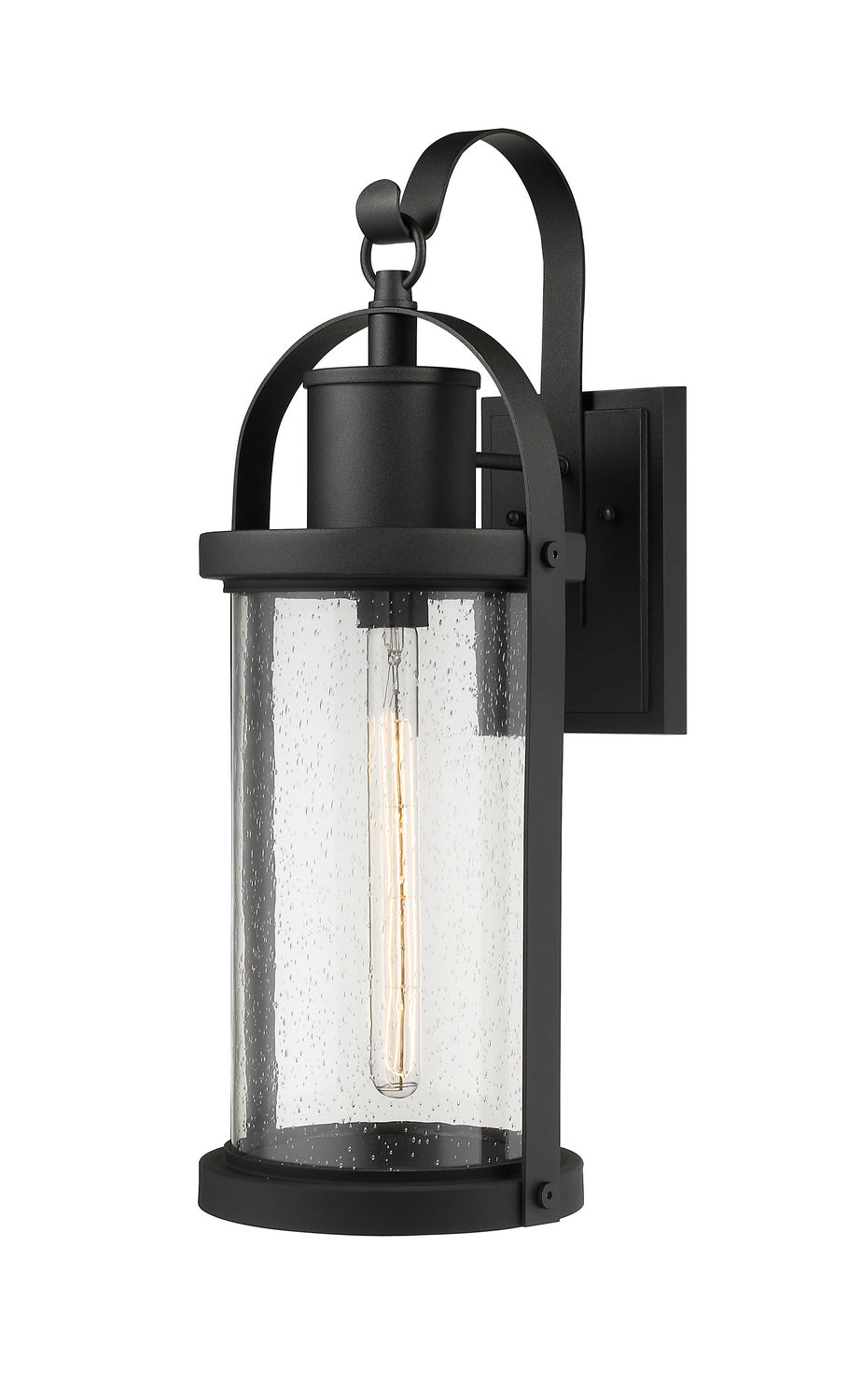 Z-Lite Canada - 569B-BK - One Light Outdoor Wall Light - Roundhouse - Black