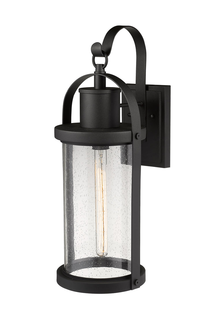 Z-Lite Canada - 569B-BK - One Light Outdoor Wall Light - Roundhouse - Black