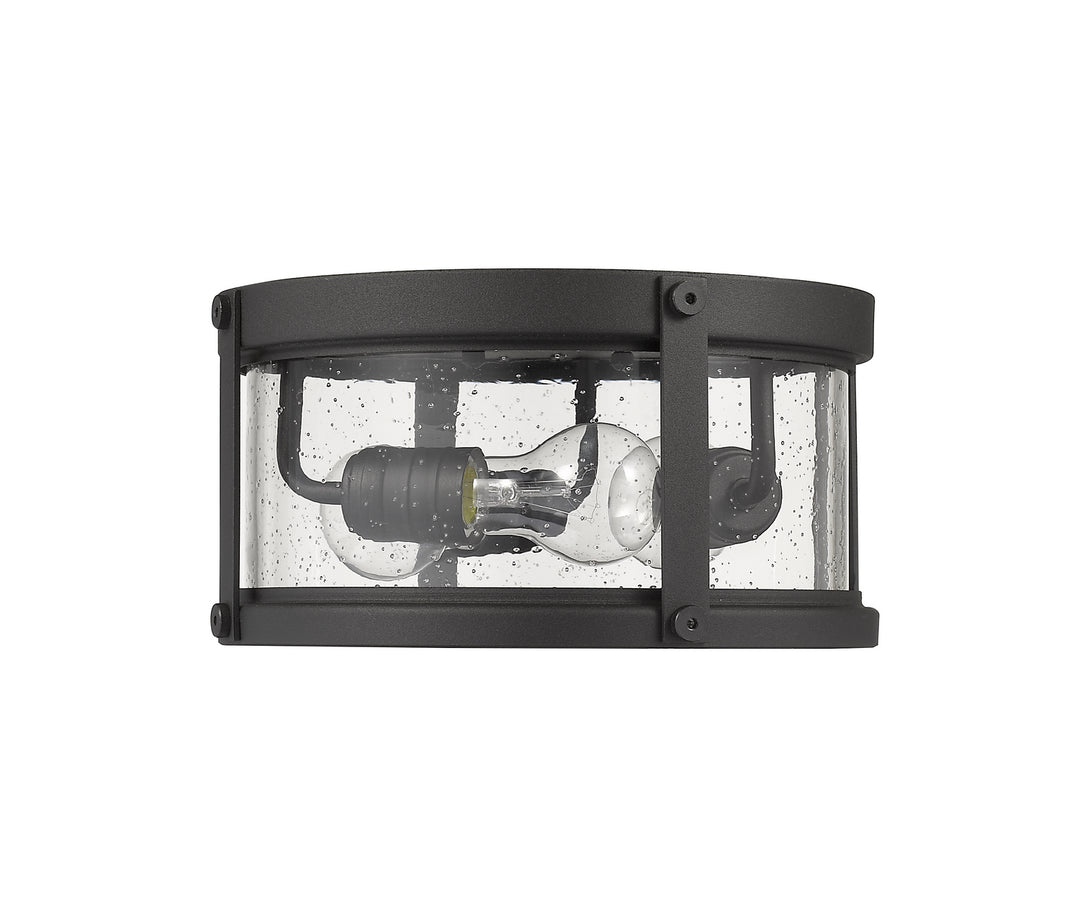 Z-Lite Canada - 569F-BK - Three Light Outdoor Flush Mount - Roundhouse - Black