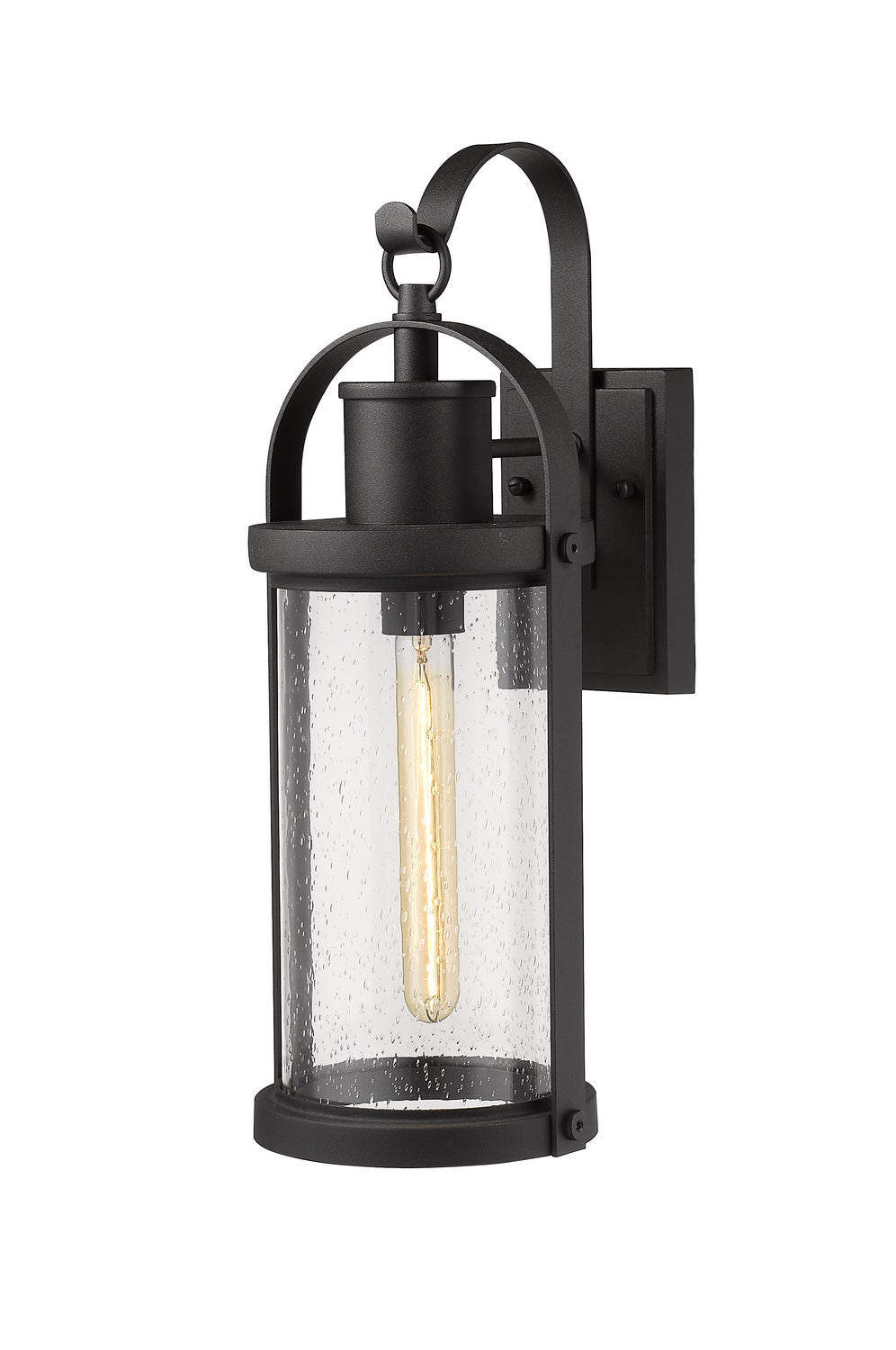 Z-Lite Canada - 569M-BK - One Light Outdoor Wall Light - Roundhouse - Black