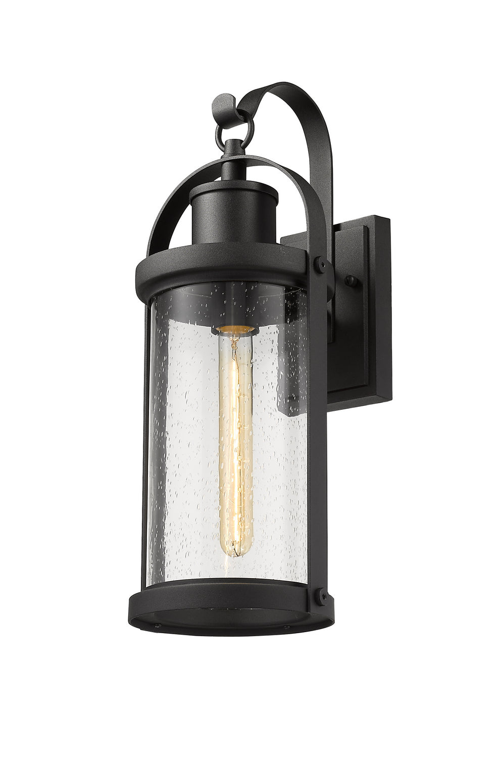 Z-Lite Canada - 569M-BK - One Light Outdoor Wall Light - Roundhouse - Black